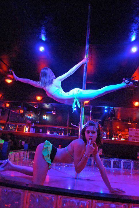 girl pole dancing
