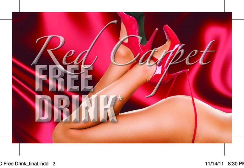 red carpet free drink