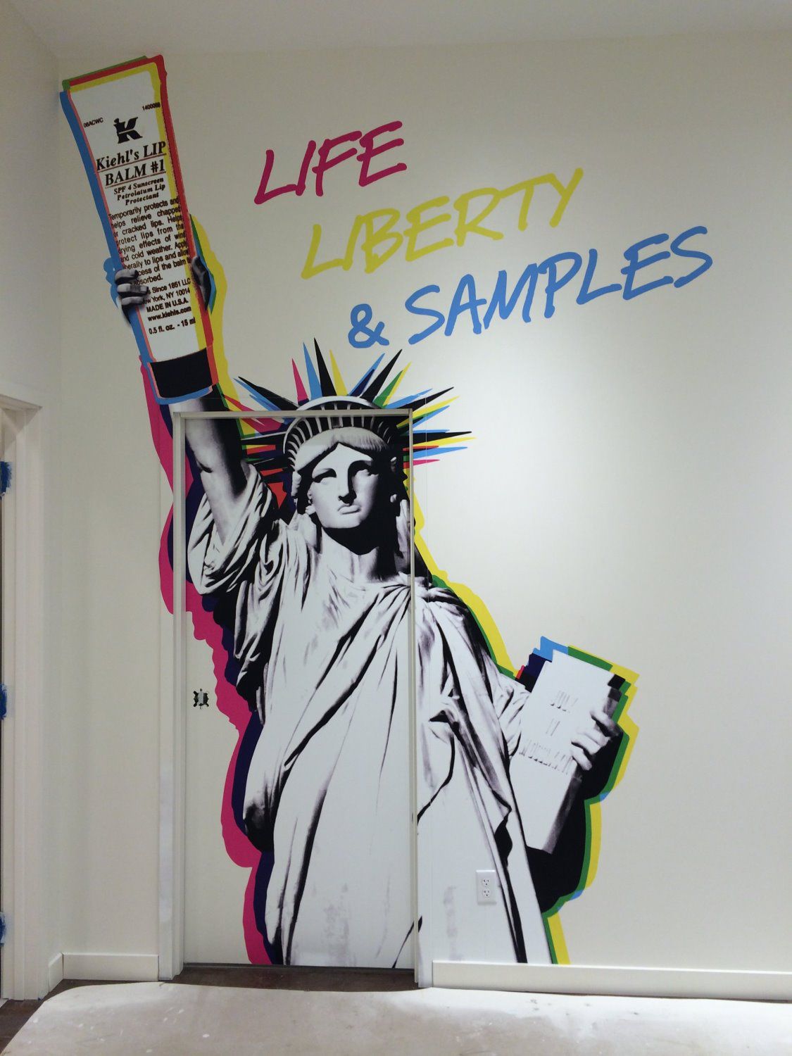 Kiehl's Custom Wall Mural at The Mall at University Town Center