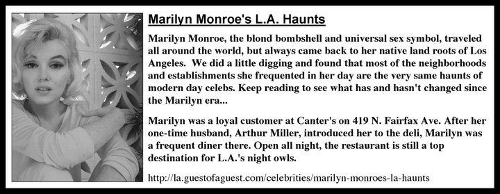 Canters Media Marilyn Monroe