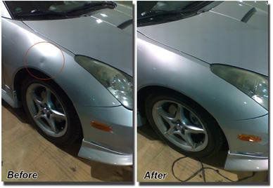 Car dent comparison