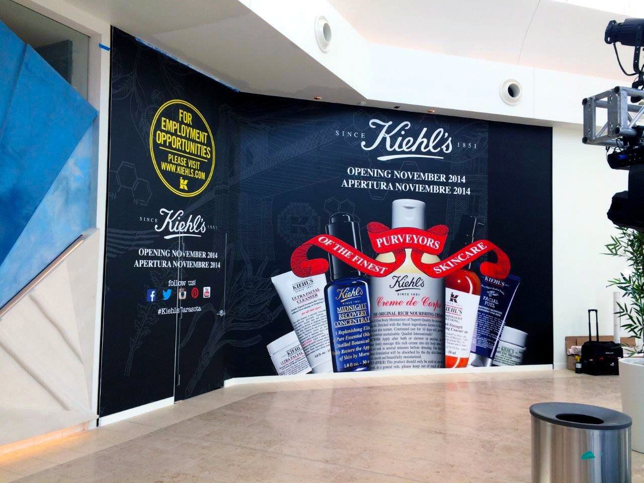 Kiehl's Mall Barricade Wrap at The Mall at University Town Center