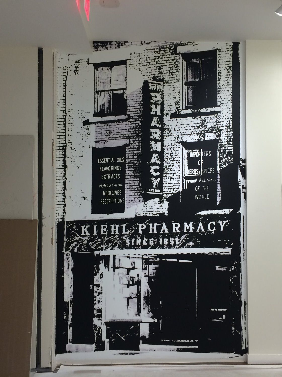 Kiehl's Custom Wall Mural at The Mall at University Town Center