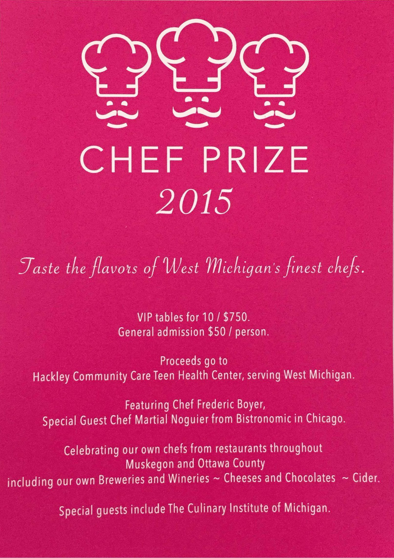 chef prize michigan 2015