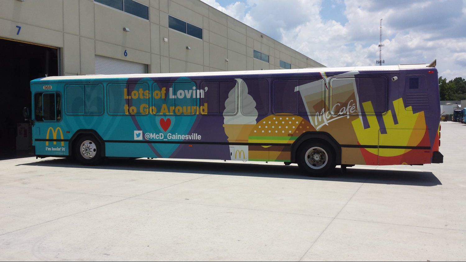 McDonalds Bus Full Wrap In Gainesville