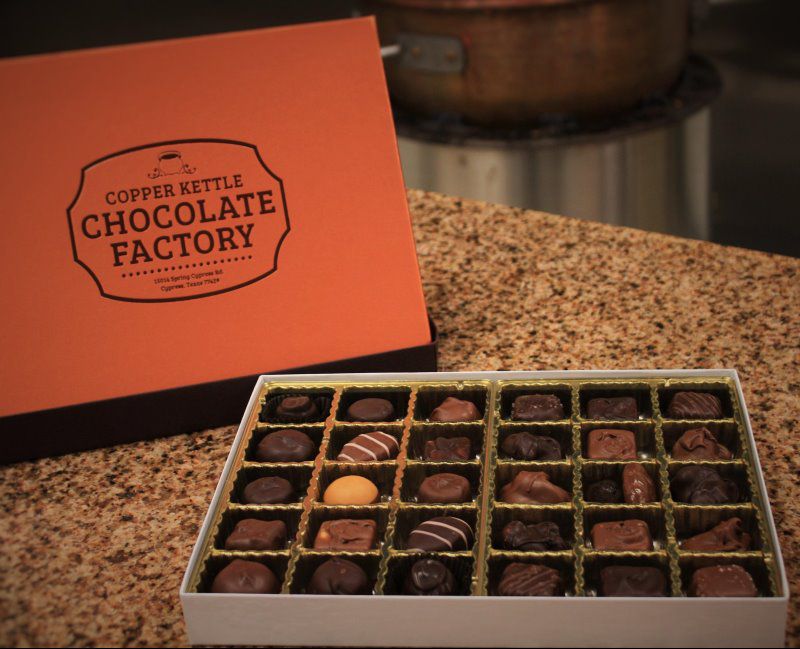 Cypress TX Chocolate Store Copper Kettle Chocolate Factory