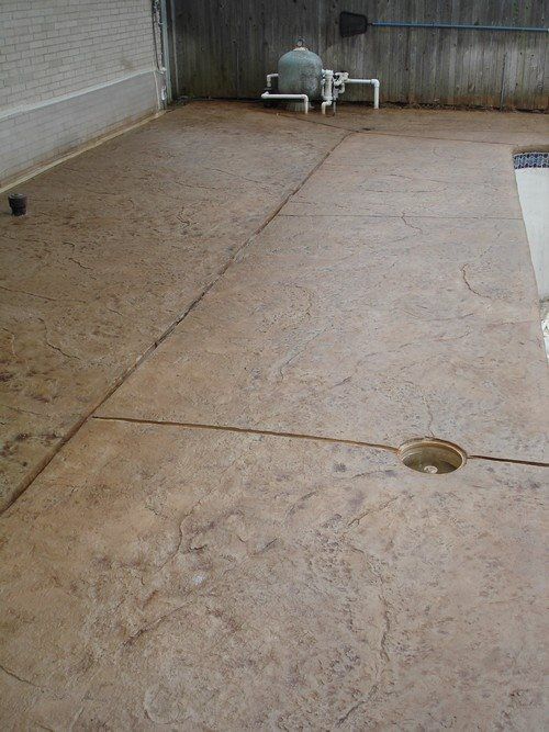 Pool Deck - Stamp Overlay - Old Granite