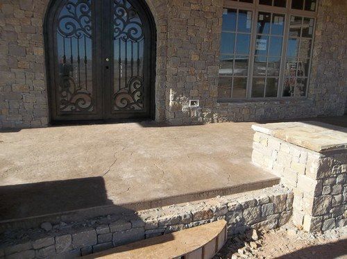 Stamped Concrete - Porch - Old Granite