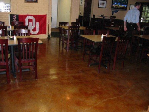 Stained Concrete - Interior Floor (Malay Tan)