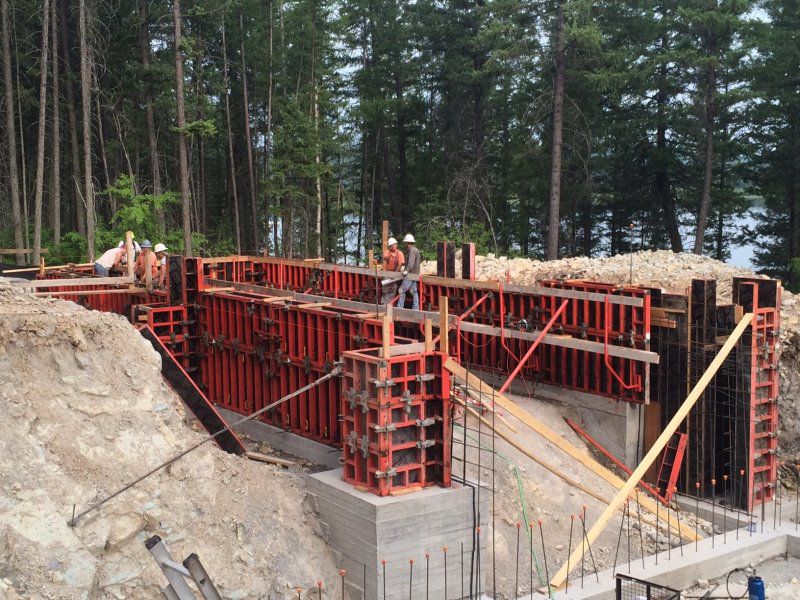 Unique concrete project with PERI Formwork, whitefish, montana