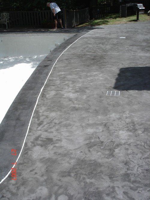 Stamped Concrete - Pool Deck - Coarse Sandstone