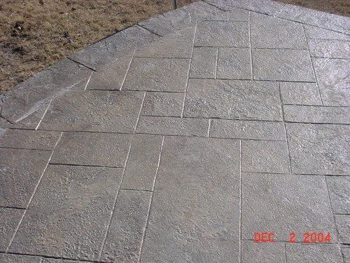 Stamped Concrete - Royal Ashlar with Chisseled Stone Border