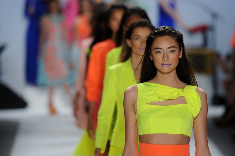 models in the catwalk 