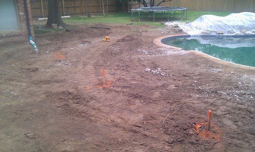 Pool Deck - After removal of old concrete, before new concrete & spray texture