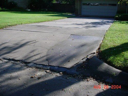 Before Stamped Concrete - London Cobblestone