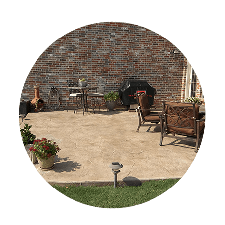 patio decorative concrete in oklahoma