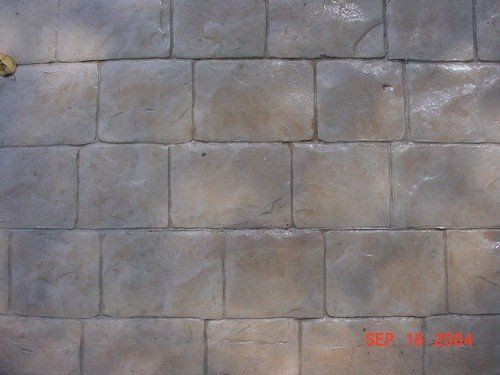 Stamped Concrete - London Cobblestone (Almond with Light Brown Derby)