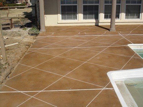 Stain & Score - Pool Deck (Walnut)