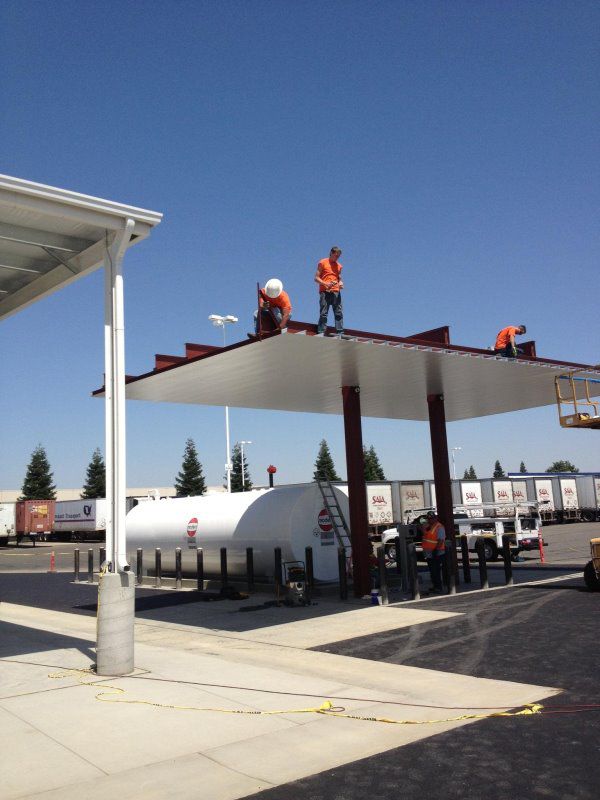 gasoline station construction