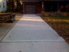 New Driveway replacement with new garage floor installation