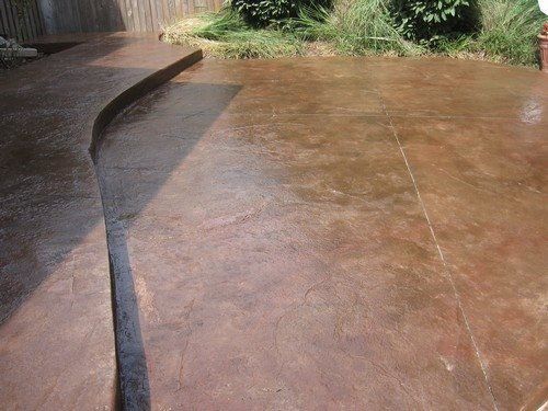Stamped Concrete - Patio - Old Granite (Brown Derby & Old Brick w Silver Highlight)