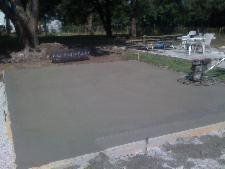 Detached garage foundation