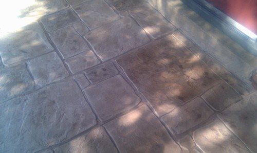 Stamp Overlay - European Ashlar (Sun Buff with Chocolate, Dark Walnut & Silver)