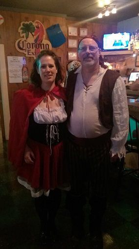 Jim & Cyndy at Halloween bash