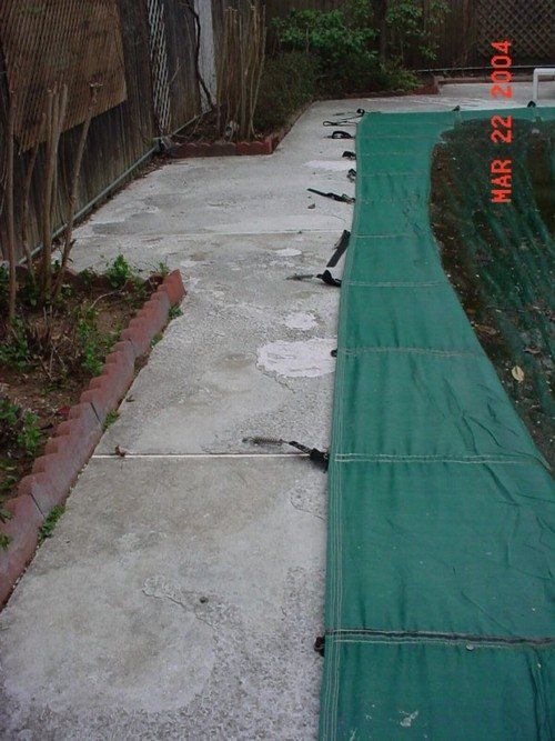 Before Spray Texture with Brick Border