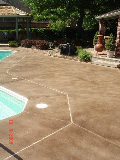 Hand Trowel Overlay - Pool Deck (Stain)