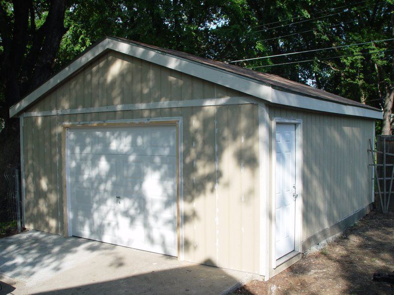 Tear down of old car port and built new detached garage