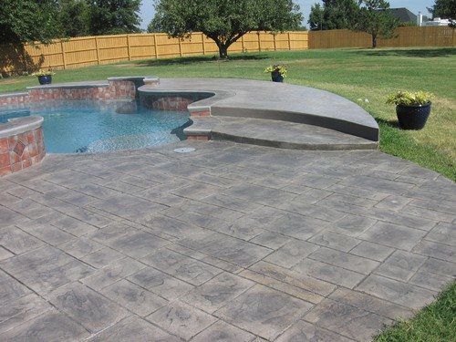 Pool Deck - Stamped Concrete