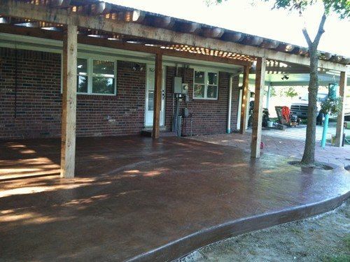 Stamped Concrete - Patio - Old Granite (Brown Derby & Old Brick with Silver Highlight)