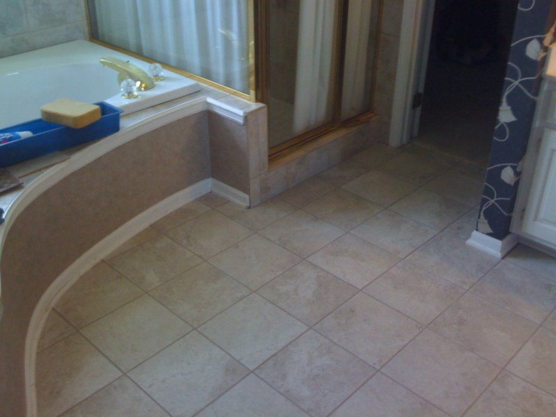 Tile installation