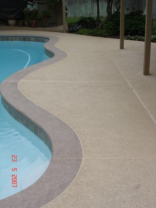 Spray Texture - Pool Deck with Color Band